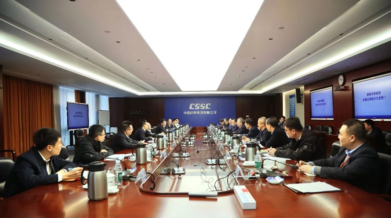 王国强与中核集团党组副书记、总经理张涛会谈 